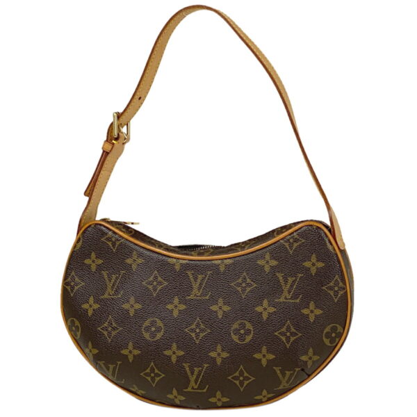 1000048190267 11 Louis Vuitton Pochette Croissant Shoulder Bag Monogram Brown