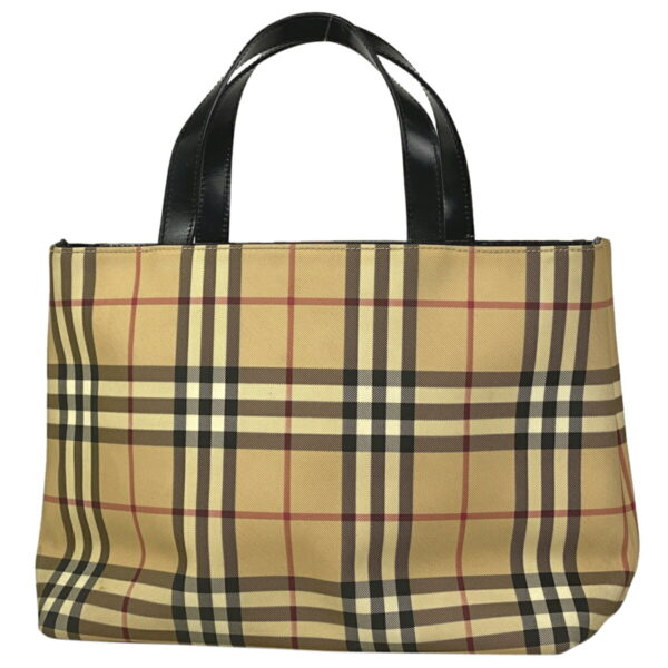 1000048208993 11 Burberry Plaid Nova Check Handbag Beige Black