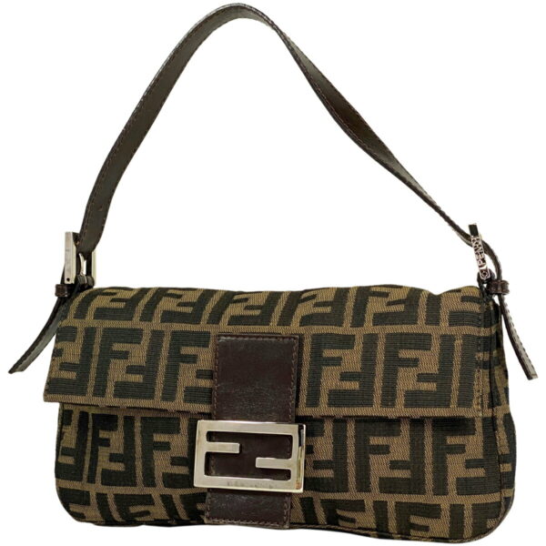 1000048289046 11 Fendi Zucca Pattern Mamma Bucket Shoulder Bag Canvas Brown