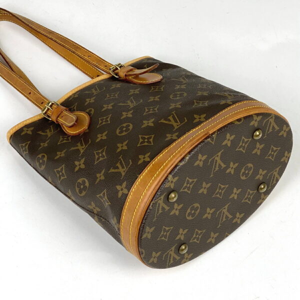 1000048328493 12 Louis Vuitton Bucket PM Shoulder Tote Bag Monogram Brown