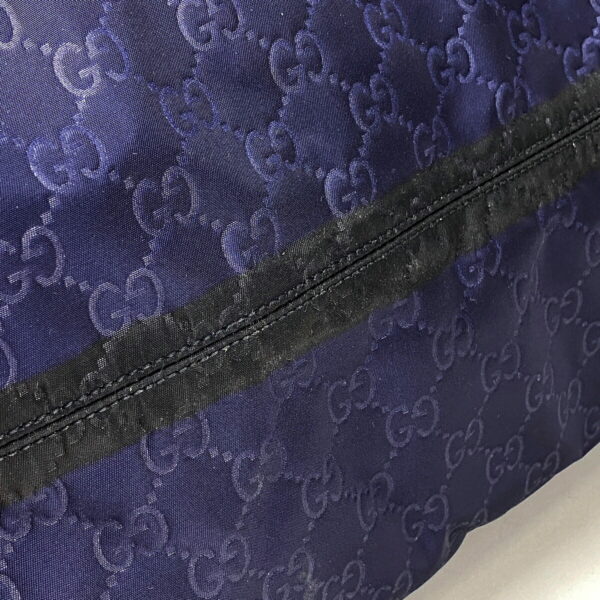 1000048577037 13 Gucci GG Pattern Tote Bag Nylon Navy