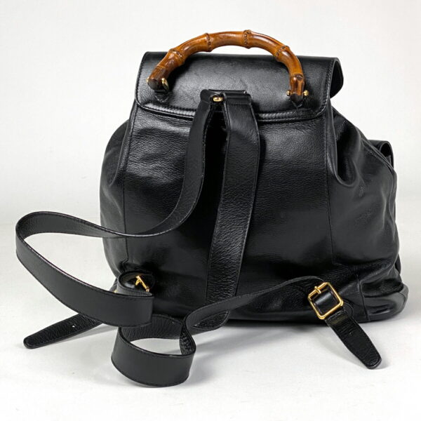 1000048818338 12 Gucci Bamboo Rucksack Leather Black