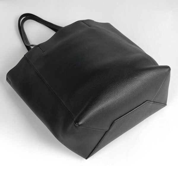 1000048854336 12 Celine Leather Shoulder Cover Tote Handbag Black