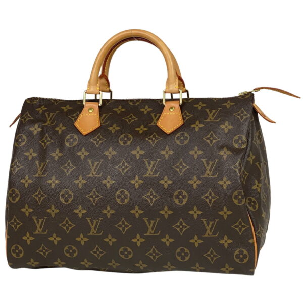 1000049175218 11 Louis Vuitton Speedy 35 Bag Monogram Brown