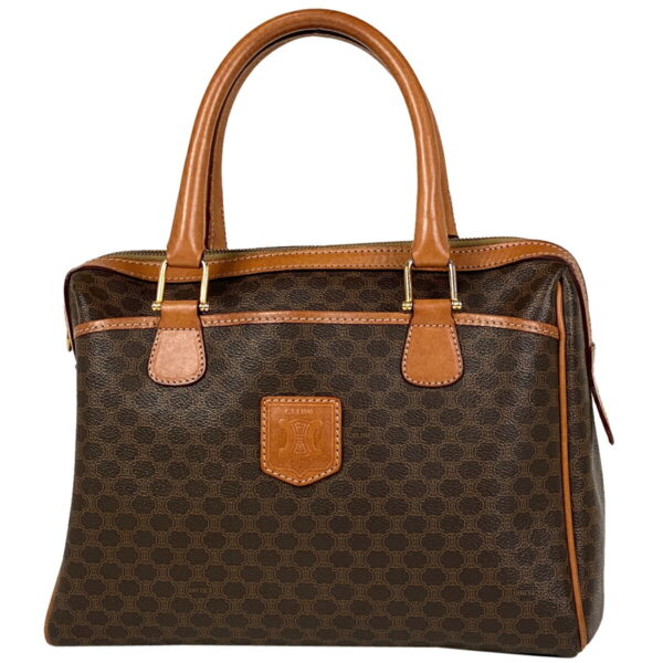 1000049183817 11 Celine Macadam Pattern Mini All Over Handbag Brown