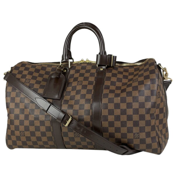 1000049243559 11 Louis Vuitton Keepall Bandouliere 45 2way Bag Damier Brown