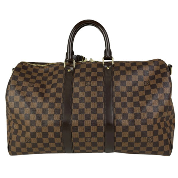 1000049243559 13 Louis Vuitton Keepall Bandouliere 45 2way Bag Damier Brown