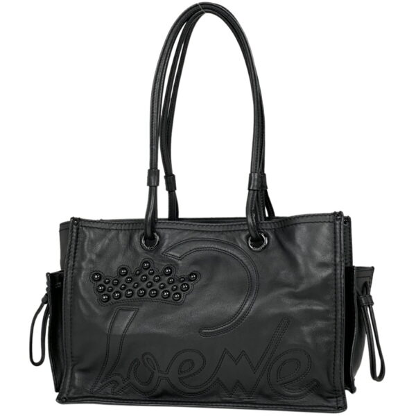 1000049373201 11 Loewe Tote Bag Leather Black