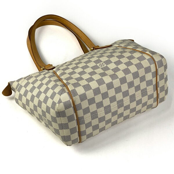 1000049388359 12 Louis Vuitton Totally PM Tote Bag Damier Azur White