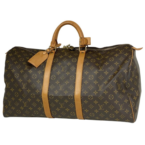 1000049460338 11 Louis Vuitton Keepall 55 Bag Monogram Brown