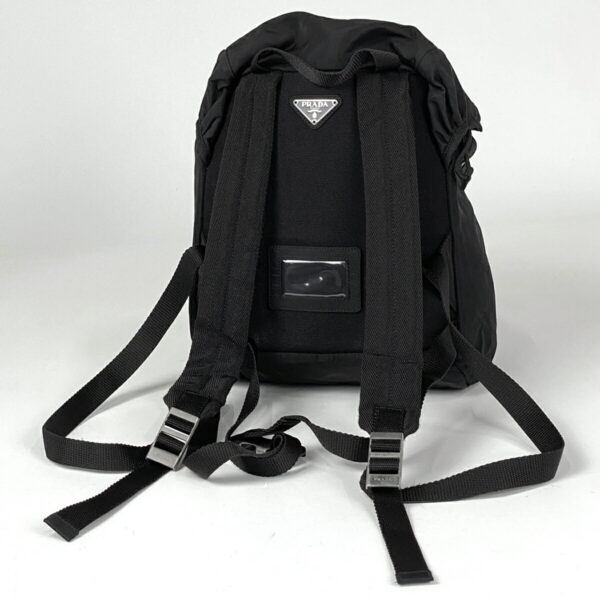 1000049884677 12 PRADA Plate Rucksack Daypack Tesuto Nylon Nero