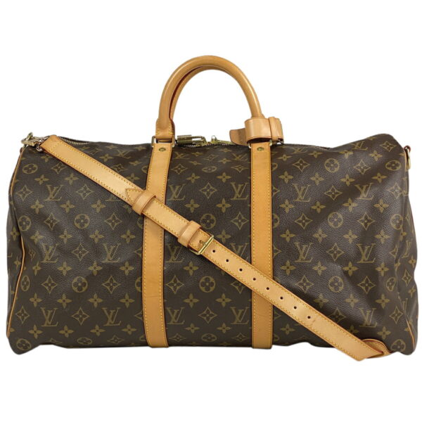 1000050033842 11 Louis Vuitton Keepall Bandouliere 50 Bag Monogram Brown