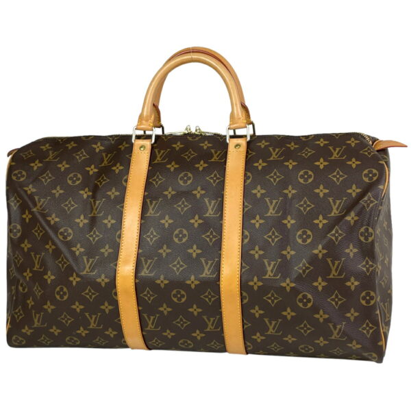 1000050036829 11 Louis Vuitton Keepall 50 Bag Monogram Brown