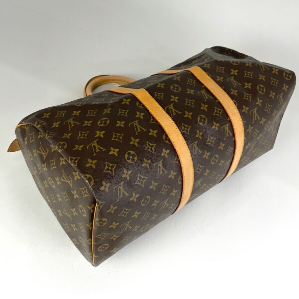 1000050036829 12 Louis Vuitton Keepall 50 Bag Monogram Brown