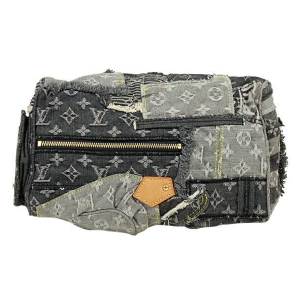 1000050111731 14 Louis Vuitton Speedy 30 Patchwork Bag Monogram Denim Gray