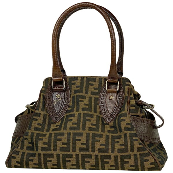 1000051088292 11 Fendi Etnico Handbag Canvas Brown