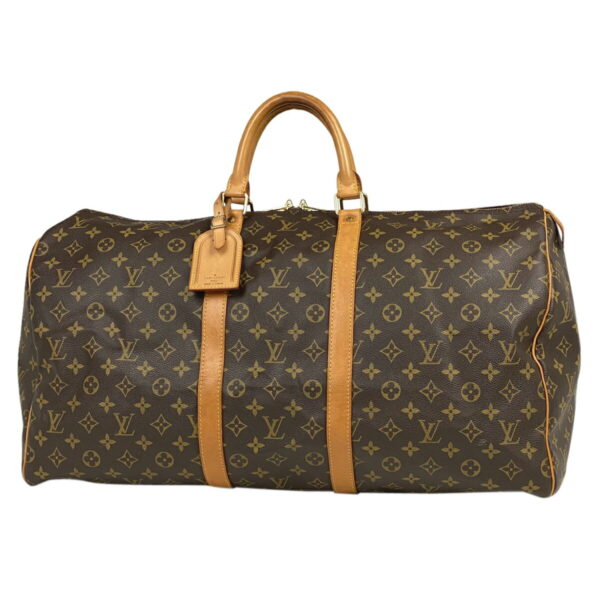 1000051120770 11 Louis Vuitton Keepall 55 Bag Monogram Brown