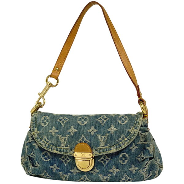 1000051246913 11 Louis Vuitton Mini Pleaty Shoulder Bag Monogram Denim Blue