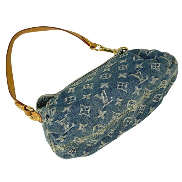 1000051246913 12 Louis Vuitton Mini Pleaty Shoulder Bag Monogram Denim Blue