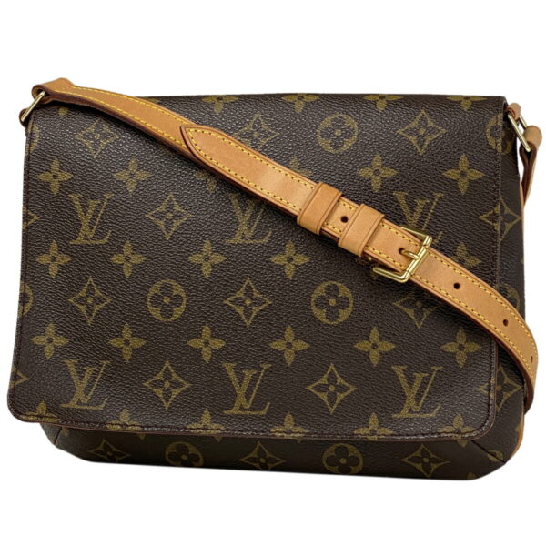 1000051483707 11 Louis Vuitton Musette Tango Shoulder Bag Monogram Brown