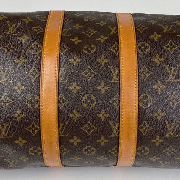 1000051519253 12 Louis Vuitton Keepall 45 Bag Monogram Brown