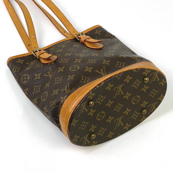 1000051519352 12 Louis Vuitton Petit Bucket PM Shoulder Tote Bag Monogram Brown