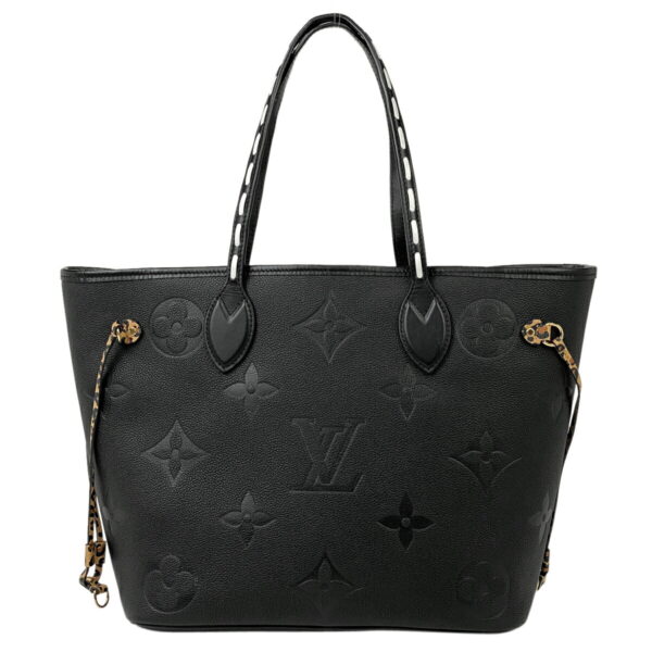 1000051697333 13 Louis Vuitton Neverfull MM Leopard Tote Bag Empreinte Noir