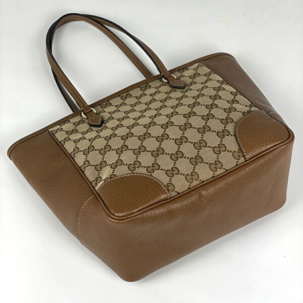 1000051978111 12 Gucci GG Pattern Tote Bag GG Canvas Beige Brown