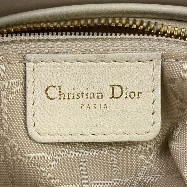 1000052750112 23 Christian Dior Lady Dior Cannage Leather Handbag Ivory White