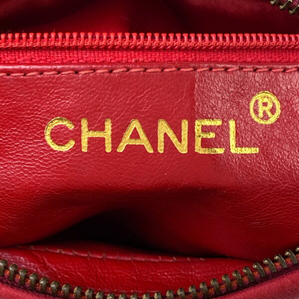 1000052750198 23 CHANEL Coco Mark Mini Matelasse Leather Shoulder Bag Red