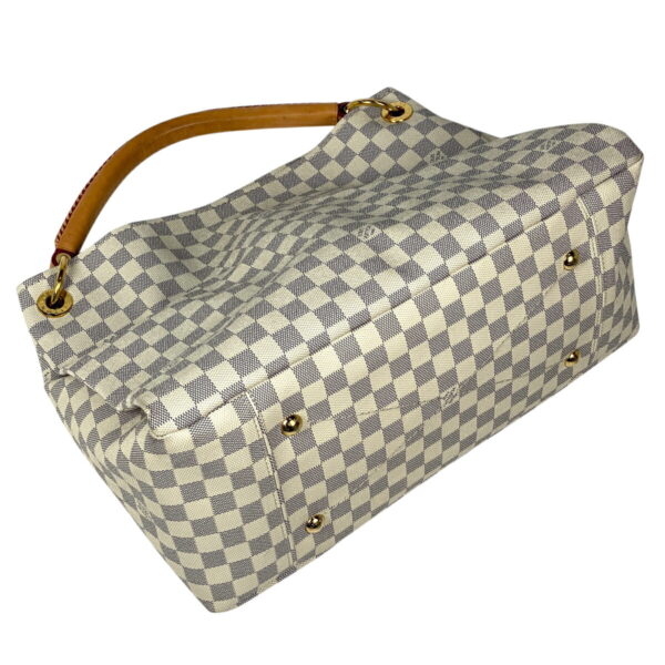 1000053081062 12 Louis Vuitton Artsy MM Shoulder Bag Damier Azur White