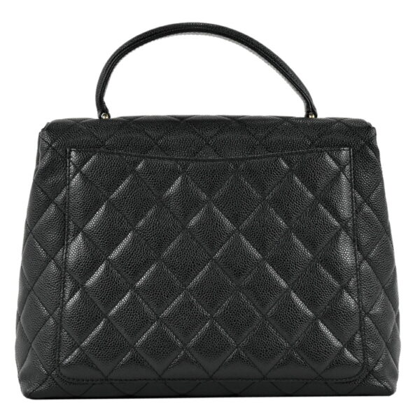 1000053553828 03 CHANEL Cocomark Matelasse Caviar Skin Handbag Black