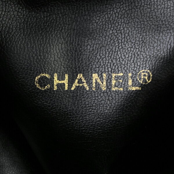 1000053618060 25 Chanel Triple Coco Mark Drawstring Shoulder Bag Caviar Skin Black