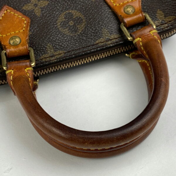 1000054863988 16 Louis Vuitton Mini Speedy 2WAY Handbag Monogram Brown