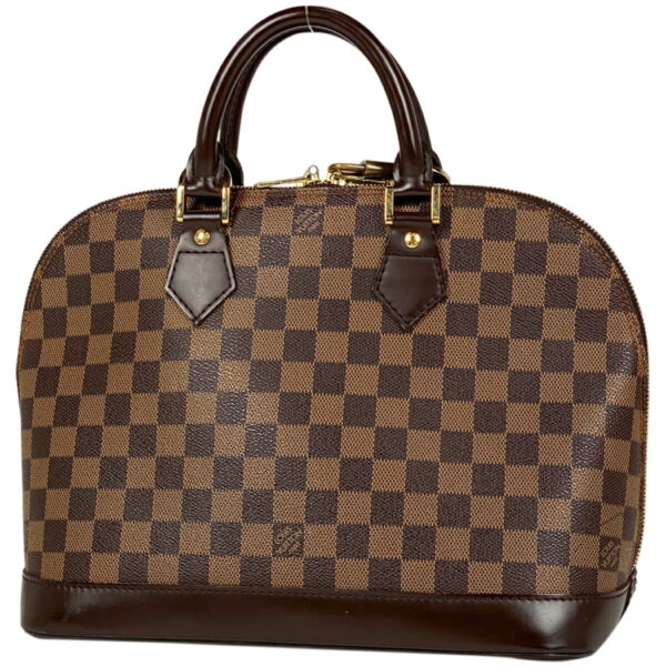 1000055204285 11 Louis Vuitton Alma Handbag Damier Brown