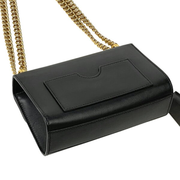 1000055208528 12 Gucci Chain Padlock Shoulder Bag Leather Black