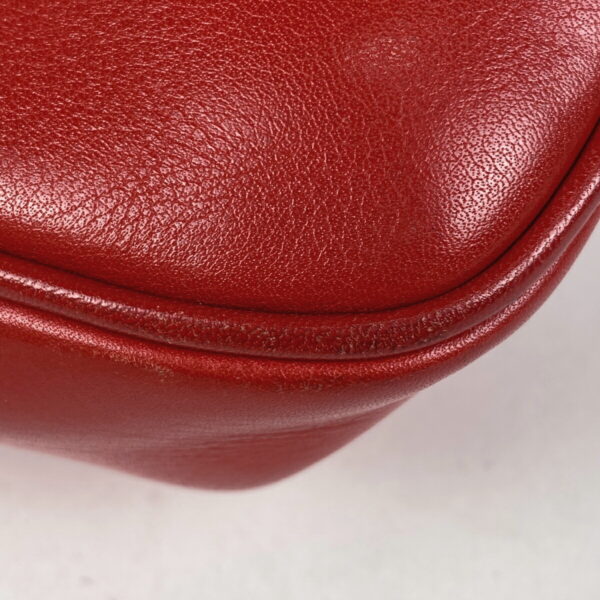 1000055612912 12 Celine Blason Chain Leather Crossbody Shoulder Bag Red