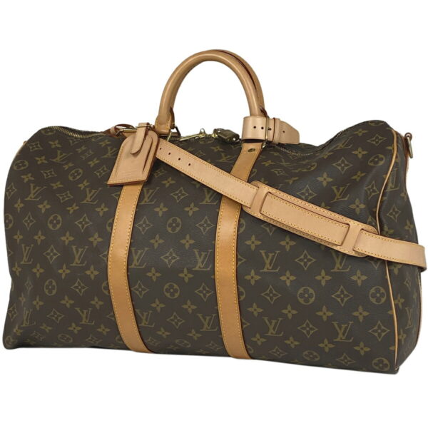 1000056259901 11 Louis Vuitton Keepall Bandouliere 50 Bag Monogram Brown