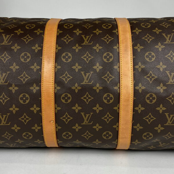 1000056651477 12 Louis Vuitton Keepall Bandouliere 60 Bag Monogram Brown