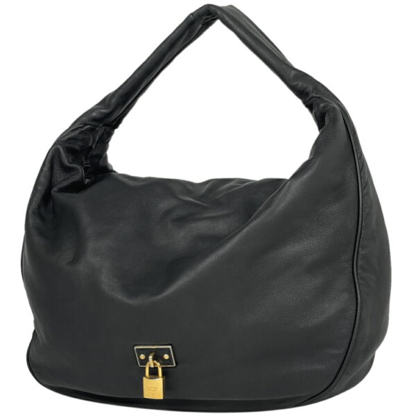 1000056686172 11 Loewe Hobo Shoulder Bag Leather Black