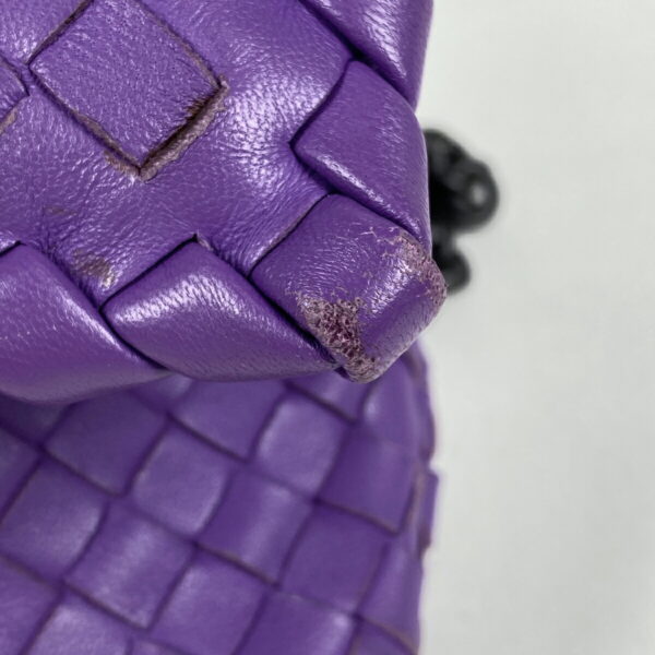 1000057097922 15 Bottega Veneta Intrecciato Chain Leather Olympia Shoulder Bag Purple