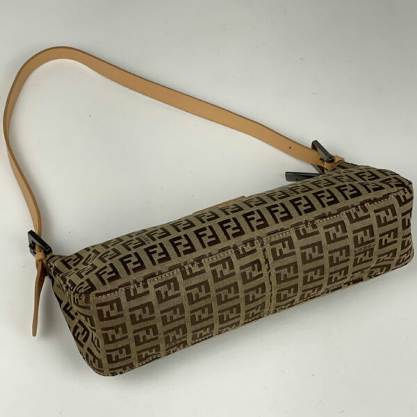 1000057581155 12 FENDI Zucchino Pattern Shoulder Bag Shoulder Canvas Brown