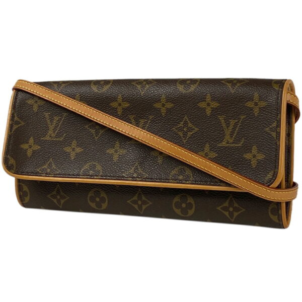 1000057581162 11 Louis Vuitton Pochette Twin GM Clutch 2WAY Bag Monogram Brown