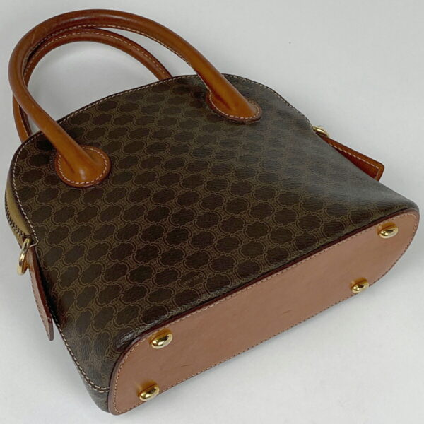 1000059852895 12 Celine Macadam Pattern All Over Canvas Handbag Brown