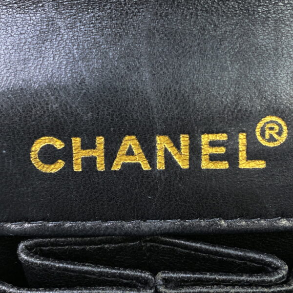 1000060016958 25 Chanel Chocolate Bar Chain Shoulder Bag Leather Black