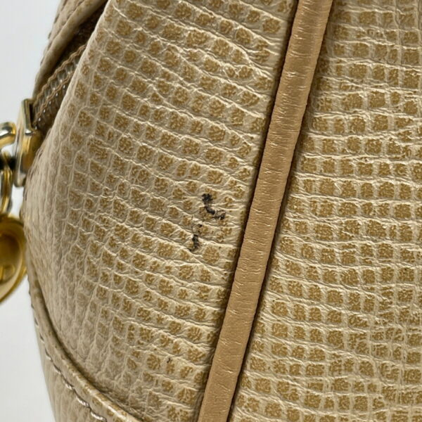 1000060038837 13 Christian Dior Embossed Leather Handbag Beige