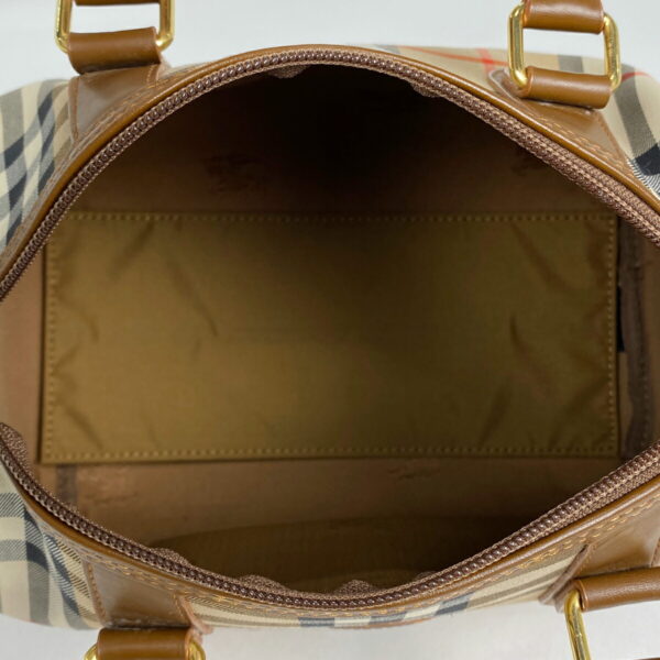 1000060147720 16 Burberry Plaid Canvas Mini Handbag Brown