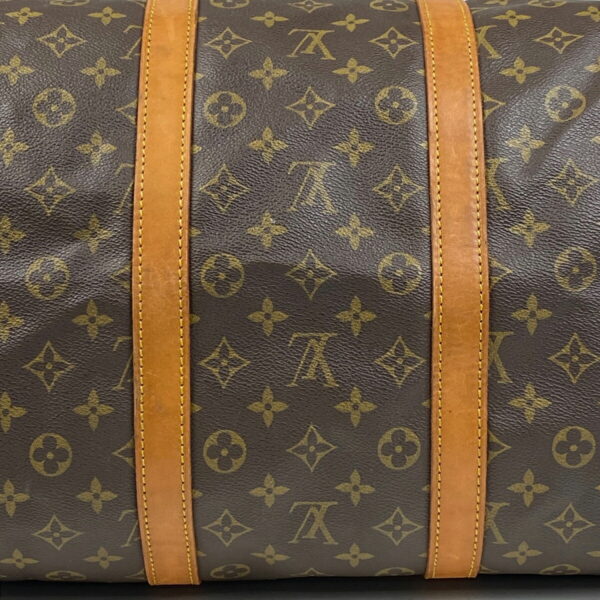 1000060631533 12 Louis Vuitton Keepall Bandouliere 55 Bag Monogram Brown