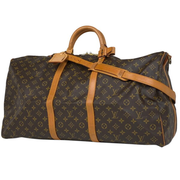 1000060648913 11 Louis Vuitton Keepall Bandouliere 60 Bag Monogram Brown