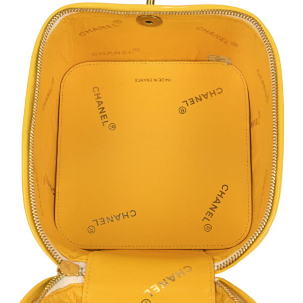 1000060681507 15 Chanel Cocomark Vanity Enamel Matelasse Pouch Leather Yellow